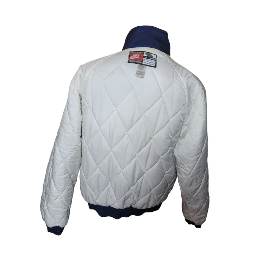 Vintage 90s Nike Penn State Nittany Lions Puffer Jacket Mens Size‎ Medium Blue